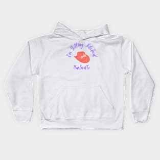 I'm Getting Hitched Nashville Purple Kids Hoodie